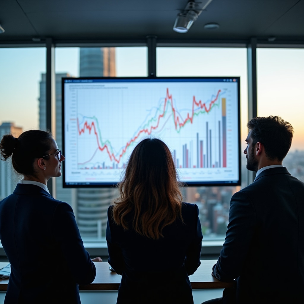 Charts and graphs showing Argentine real estate market evolution