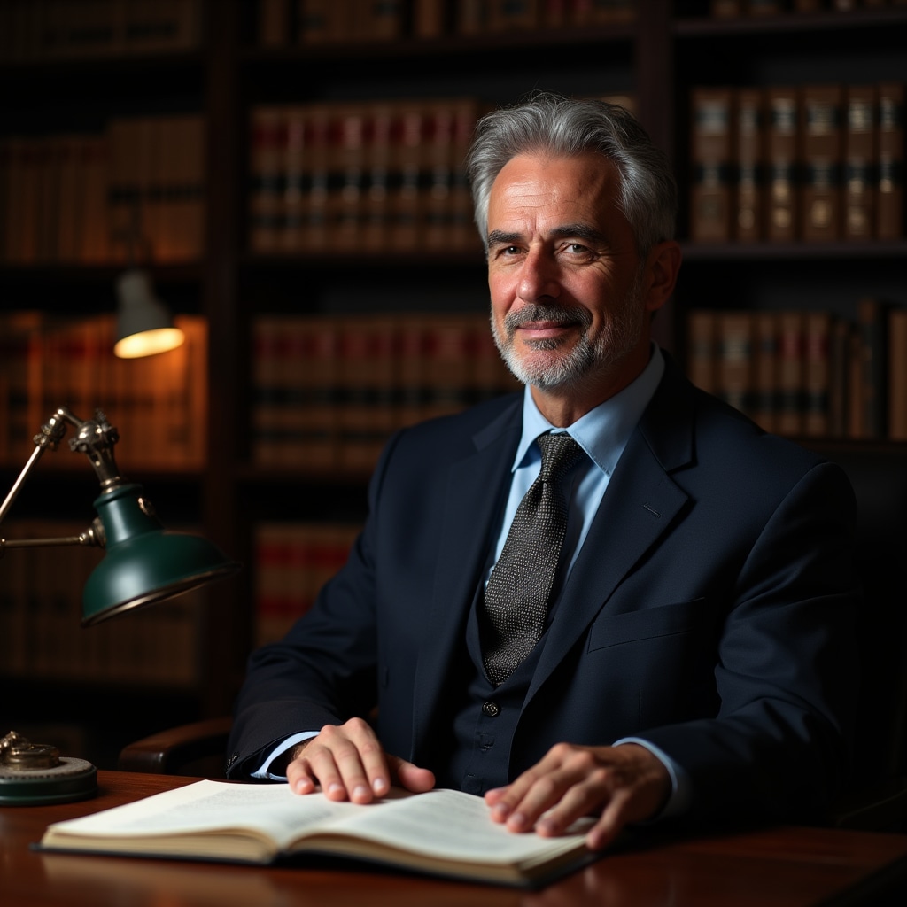 Legal consultant reviewing Argentine financial law documentation